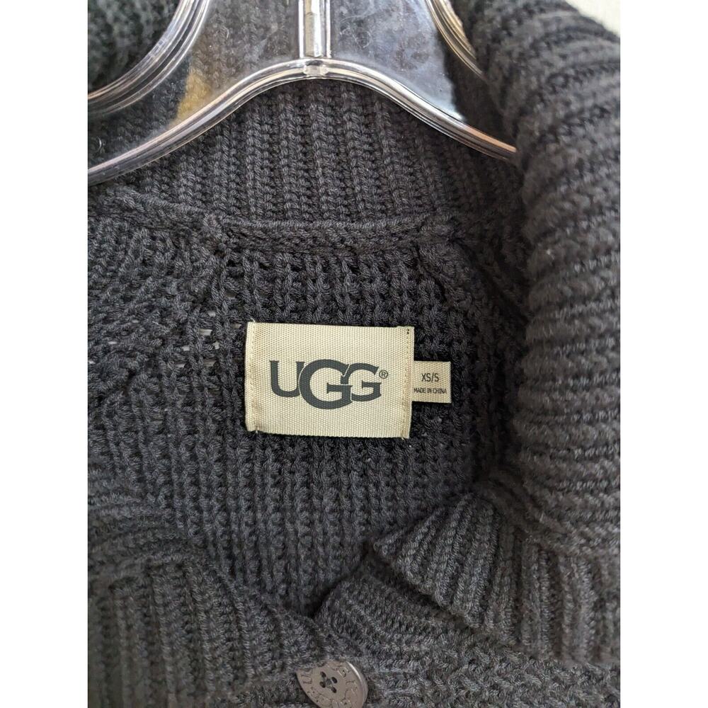 Ugg Maribeth Black Cable Knit Button Cardigan Swe… - image 4